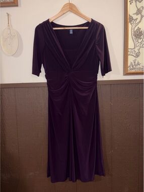 Chaps Purple Work Semi-Formal Dress